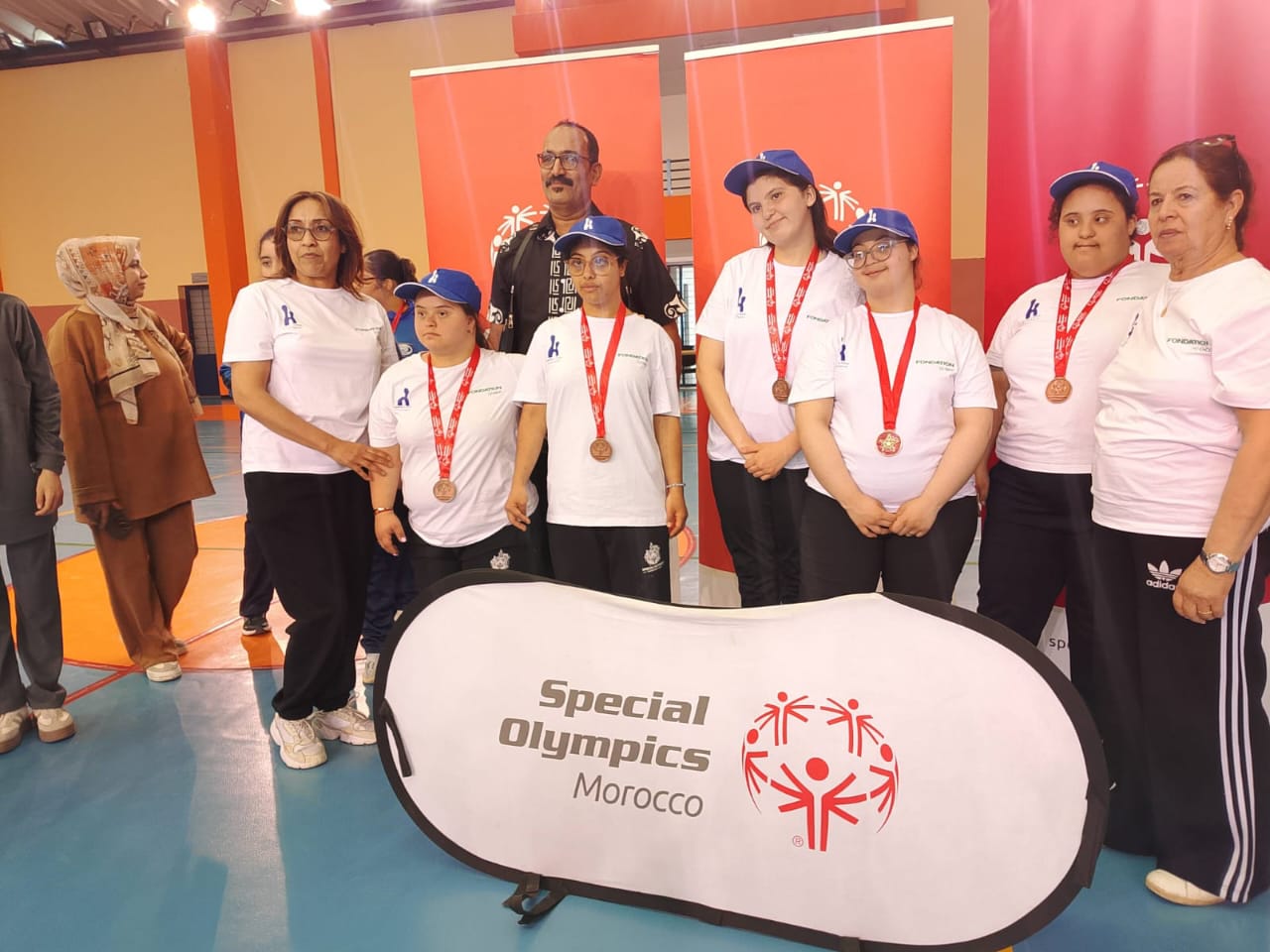 Des athlètes d’Al Manar lors de leur participation au futsal féminin à Tanger.